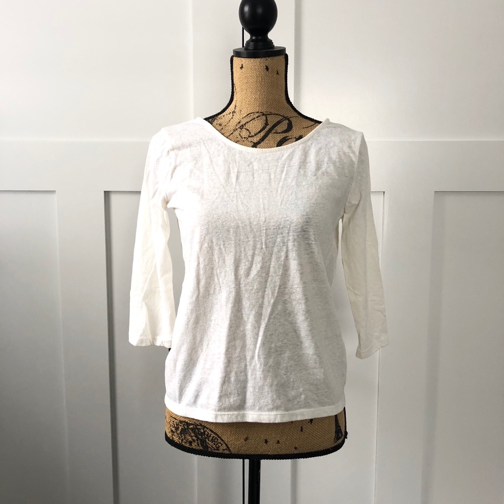 NWOT J. Crew 3/4 Sleeve Top